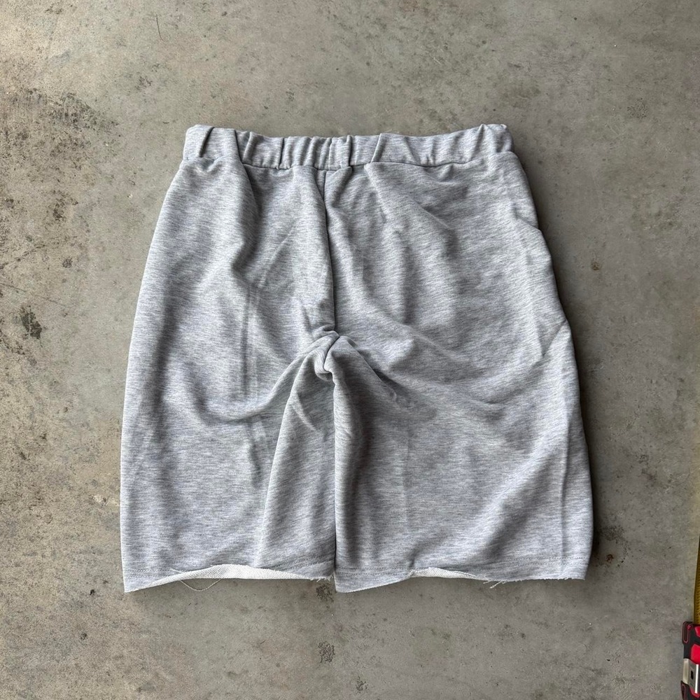 super baggy gray drawstring sweatshorts - Picture 4 of 8